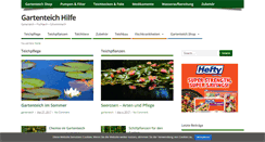 Desktop Screenshot of gartenteich-hilfe.com