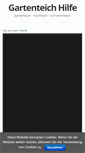 Mobile Screenshot of gartenteich-hilfe.com