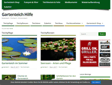 Tablet Screenshot of gartenteich-hilfe.com
